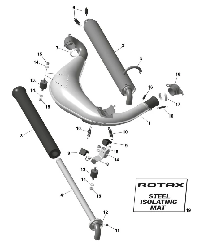 Rotax DD2 – Auspuff