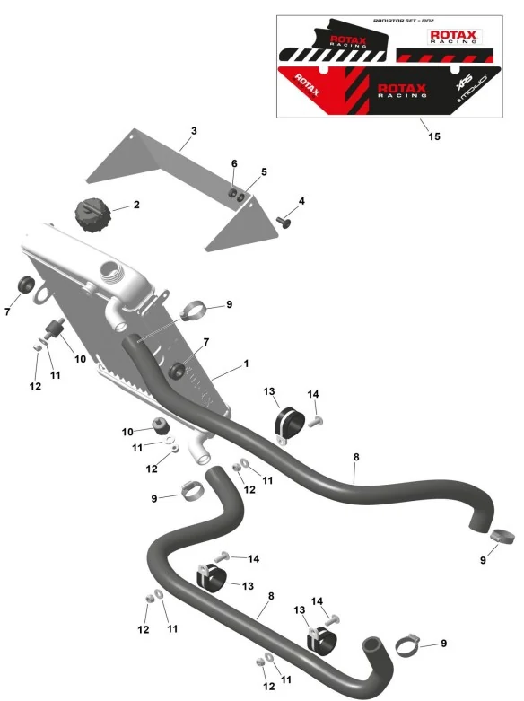 Rotax DD2 – Kühler